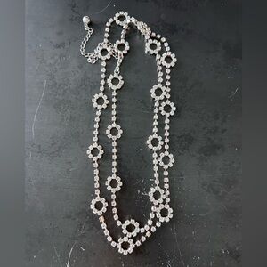Rhinestone 36 in necklace